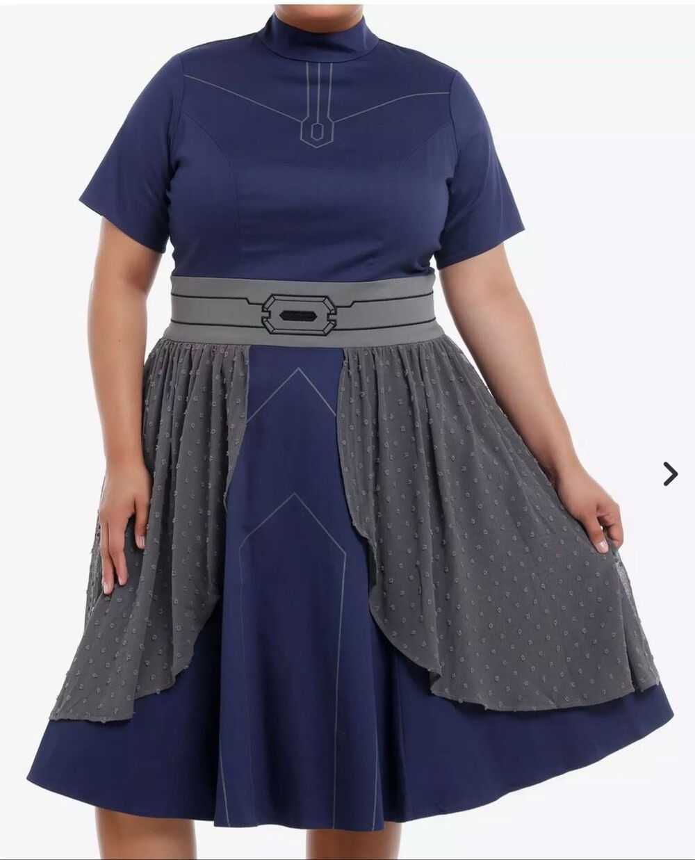 Her Universe Star Wars Ahsoka Tano Retro Dress Blue Nwt Size 20